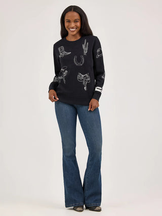WOMEN'S WRANGLER ICONS PULLOVER SWEATSHIRT