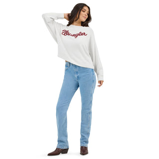 WOMENS WRANGLER RETRO WESTERN LOGO SWEATER 112371924