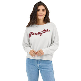 WOMENS WRANGLER RETRO WESTERN LOGO SWEATER 112371924