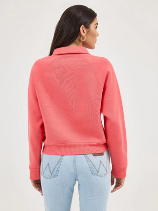 WOMEN'S WRANGLER RETRO HALF-SNAP COLLARED PULLOVER 112371542