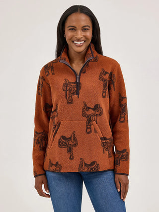 WOMEN'S WRANGLER RETRO QUARTER-ZIP SHERPA PULLOVER 112371632