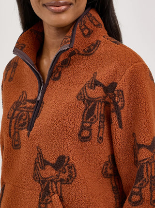 WOMEN'S WRANGLER RETRO QUARTER-ZIP SHERPA PULLOVER 112371632