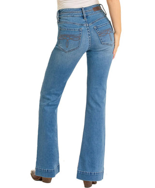 Rock&Roll Double Waistband High Rise Trouser(Medium Vintage)