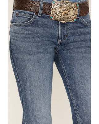 WRANGLER RETRO WOMEN'S MEDIUM WASH MID RISE MAE MEGAN BOOTCUT JEANS