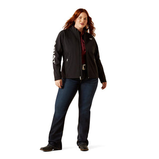 ARIAT WOMENS NEW TEAM SOFTSHELL JACKET (BLACK) 10019206