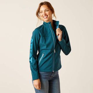 ARIAT WOMENS NEW TEAM SOFTSHELL JACKET (Reflecting Pond) 1046689