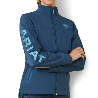 ARIAT WOMENS NEW TEAM SOFTSHELL JACKET(Deep Petroleum) 10043524