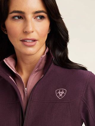 ARIAT WOMENS NEW TEAM SOFTSHELL JACKET(Mulberry Heather) 10041279