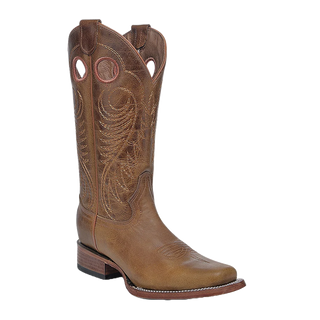 Circle G Ladies Honey Cut Square Toe Brown Western Boot (L6269)