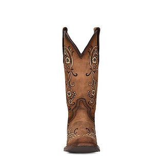CIRCLE G CORRAL WOMEN'S FLORAL COWGIRL BOOTS SAND (L2063)