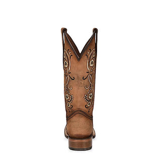 CIRCLE G CORRAL WOMEN'S FLORAL COWGIRL BOOTS SAND (L2063)