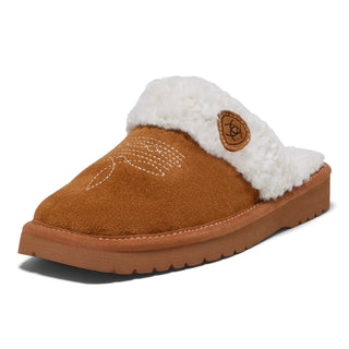 JACKIE SQUARE TOE SLIPPER (CHESTNUT) AR2829-200