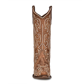 Circle G By Corral Ladies Brown Sequence Embroidery Boots L5893