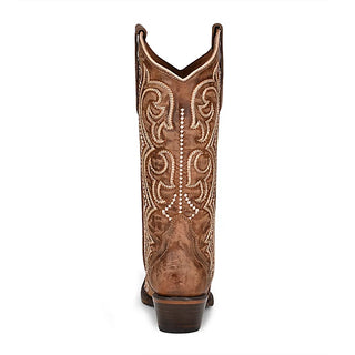 Circle G By Corral Ladies Brown Sequence Embroidery Boots L5893