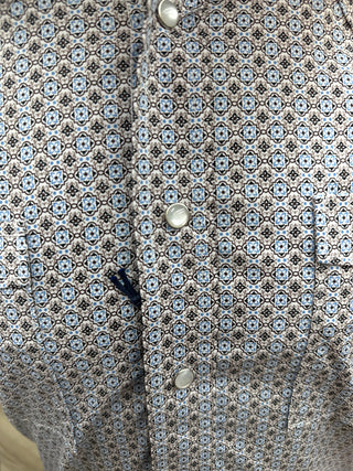 Men’s Panhandle Khaki Long Sleeve 2 pocket Snap Shirt-RMN2S07576