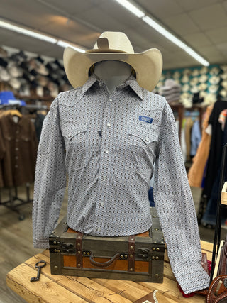 Men’s Panhandle Khaki Long Sleeve 2 pocket Snap Shirt-RMN2S07576