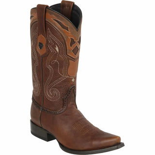 MEN'S WILD WEST GENUINE LEATHER SNIP TOE BOOTS 2949940