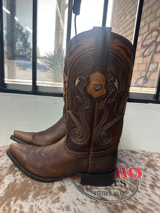 MEN'S WILD WEST GENUINE LEATHER SNIP TOE BOOTS 2949940