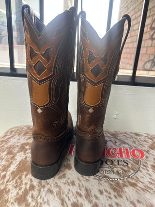 MEN'S WILD WEST GENUINE LEATHER SNIP TOE BOOTS 2949940