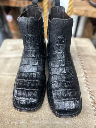 VESTIGIUM BROWN CAIMEN BELLY SQ TOE SHORT-BOOT-782B8205