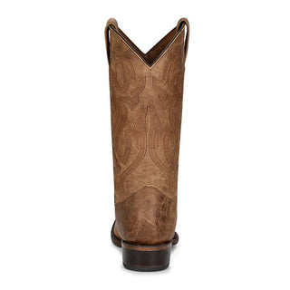 Circle G Round Toe Cowboy Boots (Tan)-L5888