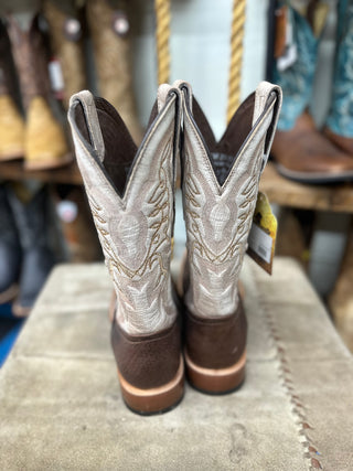 Tanner Mark Boots Men's Wide SQ Toe (Brown/Bone)TM201071