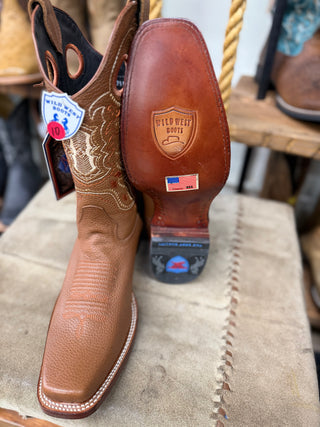 Wild West Honey Genuine Rage Leather Rodeo SQ Toe Boot-28182751