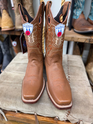 Wild West Honey Genuine Rage Leather Rodeo SQ Toe Boot-28182751