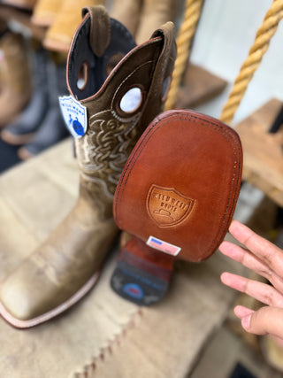 Wild West Men's Genuine Leather Ranch Toe Boot (Honey)28249951