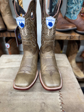 Wild West Men's Genuine Leather Ranch Toe Boot (Honey)28249951