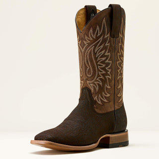 ARIAT MEN'S GOLD POINT BOOT (CHOCOLATE BISON & LOCO BROWN)10063780