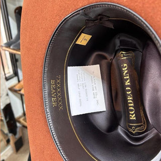 Rodeo King 7X Low Rodeo Felt Hat – Rust