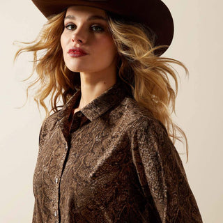 Ariat Women Homestyle Shirt (DESERT SNAKE PRINT)-10065830