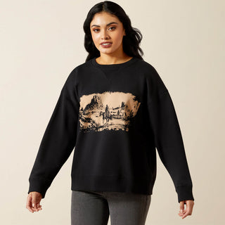 Women’s Outlaw Oversized Sweatshirt(Black)-10065871