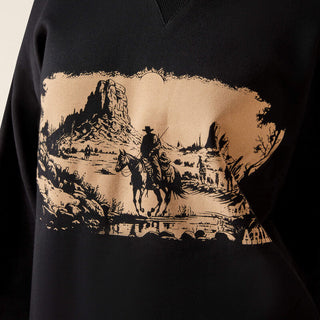 Women’s Outlaw Oversized Sweatshirt(Black)-10065871