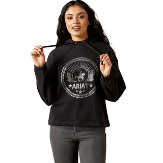 Ariat Ladies Black Essential Pullover Hoodie(Black)-10065938