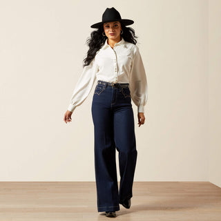 Ariat Women Jolie Shirt(WHITE ALYSSUM)