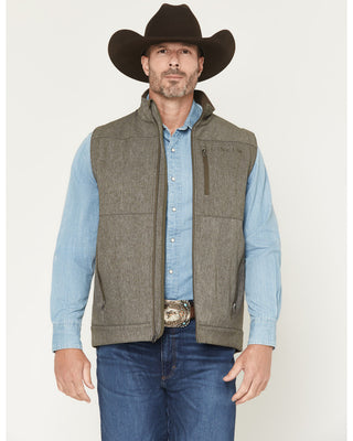 CINCH MEN'S BONDED CONCEALED CARRY SOFTSHELL VEST(Olive)-MWV1541011