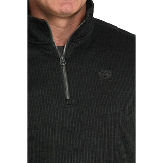 Men's Cinch 1/4 Zip Sweater (Black)-MWK1080019BLK