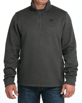 Men's Cinch 1/4 Zip Sweater (Charcoal)-MWK1080020CHR