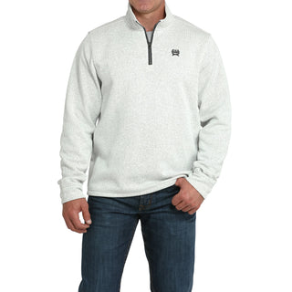 Men's Cinch 1/4 Zip Sweater (Grey)-MWK1080018GRY