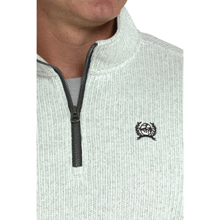 Men's Cinch 1/4 Zip Sweater (Grey)-MWK1080018GRY