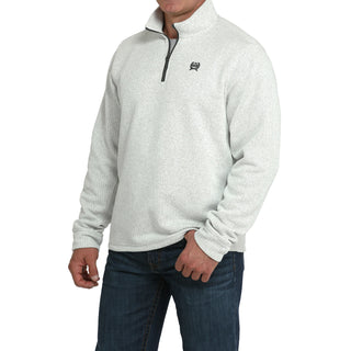 Men's Cinch 1/4 Zip Sweater (Grey)-MWK1080018GRY