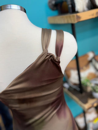 Women’s One Shoulder Strappy Maxi Dress