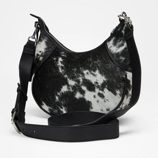 Loyal West Lueve Hairon Cowhide Bag - (Black and White)