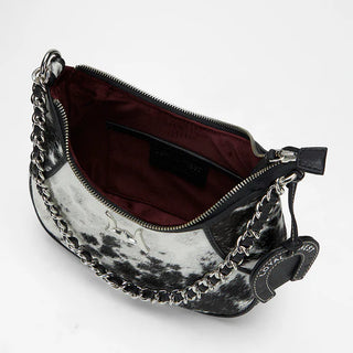 Loyal West Lueve Hairon Cowhide Bag - (Black and White)