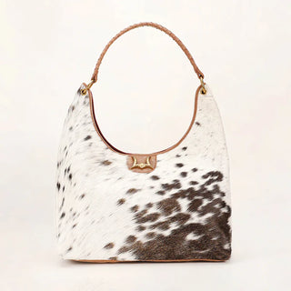 Loyal West Large Purse Genuine Cowhide - (Black and White)
