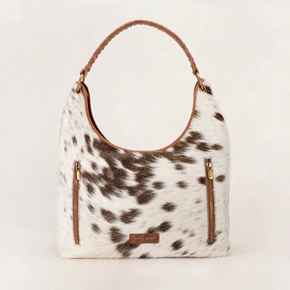 Loyal West Large Purse Genuine Cowhide - (Black and White)