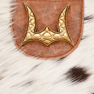 Loyal West Large Purse Genuine Cowhide - (Black and White)