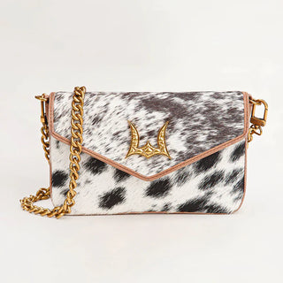 Loyal West On the Go Mini Chain Bag- (Black and White)